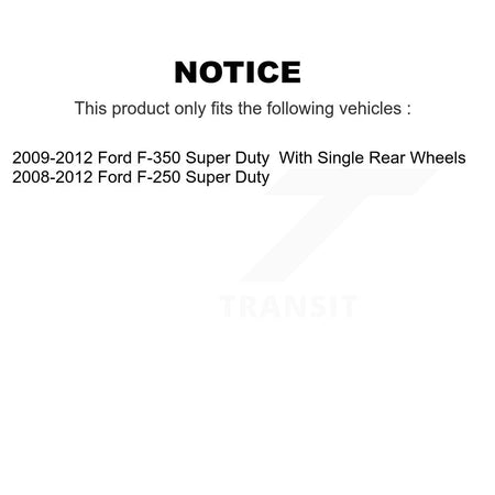 Rear Coated Disc Brake Rotors And Ceramic Pads Kit For Ford F-250 Super Duty F-350 KGT-101366