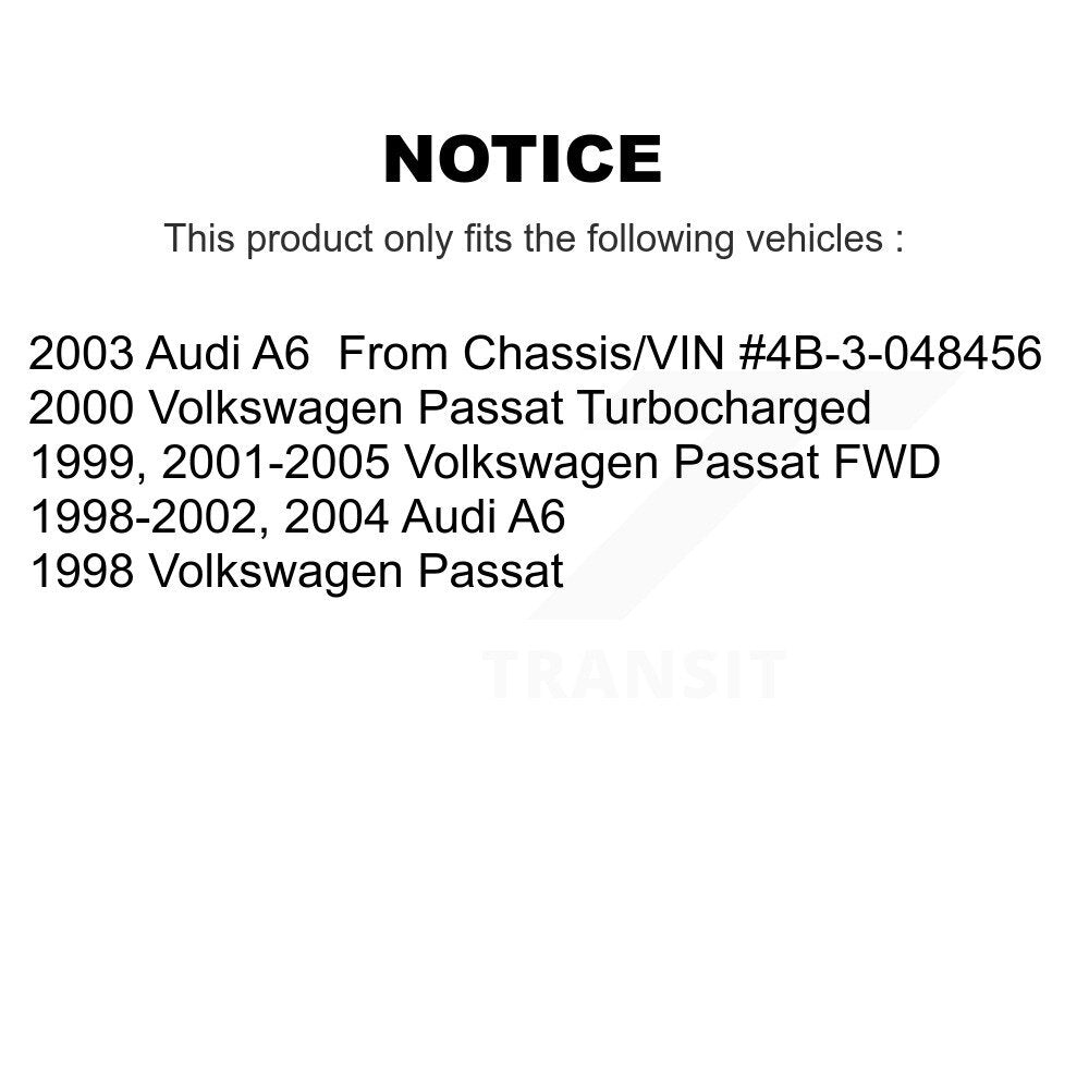 Rear Coated Disc Brake Rotors And Ceramic Pads Kit For Volkswagen Passat Audi A6 KGT-101437