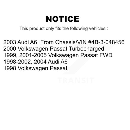 Rear Coated Disc Brake Rotors And Ceramic Pads Kit For Volkswagen Passat Audi A6 KGT-101437