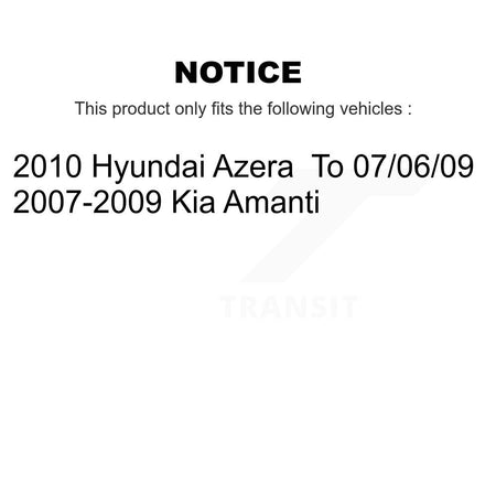 Rear Coated Disc Brake Rotors And Ceramic Pads Kit For Kia Amanti Hyundai Azera KGT-101524
