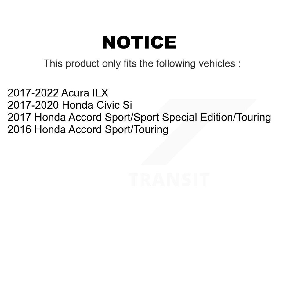 Front Coated Disc Brake Rotors And Ceramic Pads Kit For Honda Civic Accord Acura ILX KGT-101847