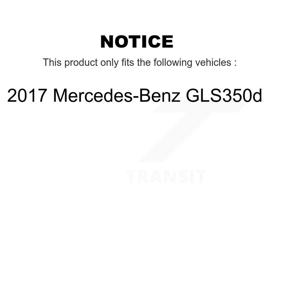Front Coated Disc Brake Rotors And Ceramic Pads Kit For 2017 Mercedes-Benz GLS350d KGT-102608