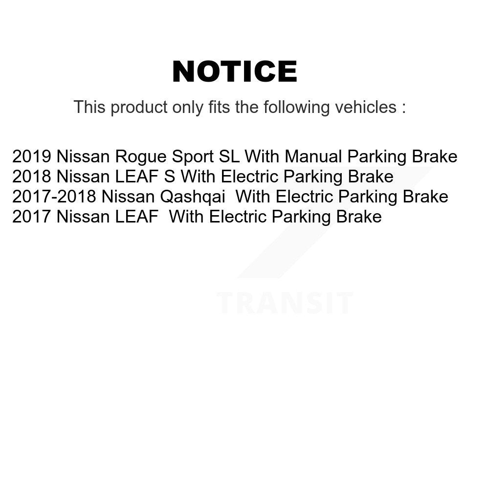 Rear Coated Disc Brake Rotors And Ceramic Pads Kit For Nissan Qashqai Rogue Sport LEAF KGT-102671