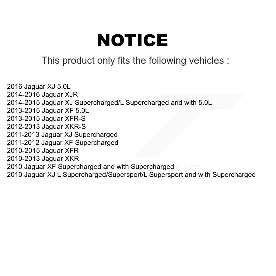 Rear Coated Disc Brake Rotor And Ceramic Pad Kit For Jaguar XF XJ XKR XFR XKR-S XFR-S XJR KGT-102675