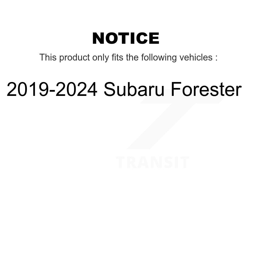 Rear Coated Disc Brake Rotors And Ceramic Pads Kit For Subaru Forester Crosstrek KGT-102697