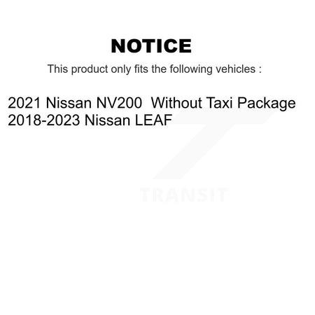 Front Coated Disc Brake Rotors And Ceramic Pads Kit For Nissan LEAF NV200 KGT-102833