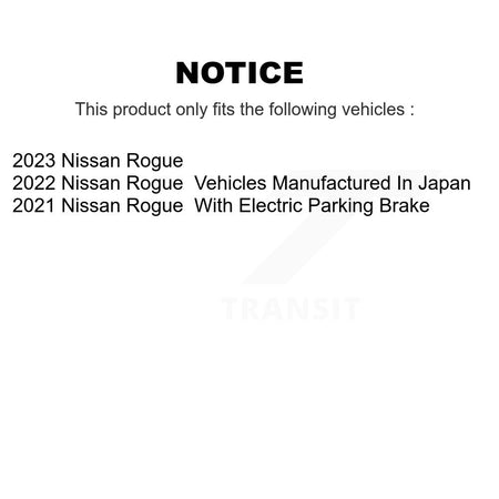 Rear Coated Disc Brake Rotors And Ceramic Pads Kit For Nissan Rogue KGT-103146