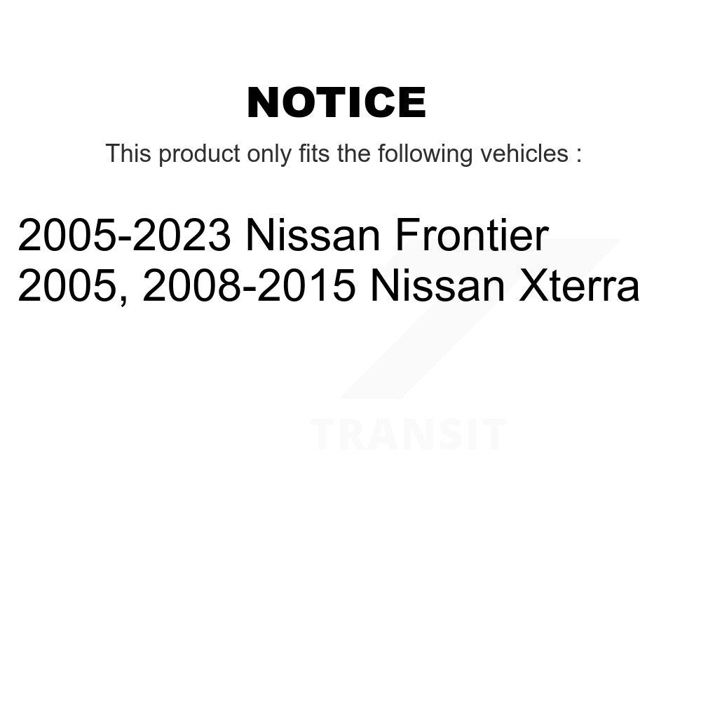 Rear Disc Coated Rotors Ceramic Pads & Parking Brake Shoes Kit For Nissan Frontier Xterra KGT-103764