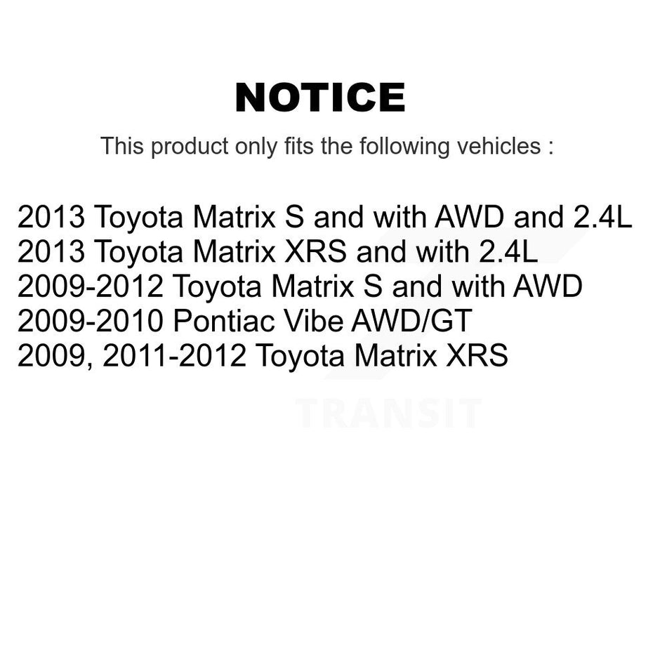 Rear Disc Coated Rotors Ceramic Pads And Parking Shoes Kit For Toyota Matrix Pontiac Vibe KGT-103816