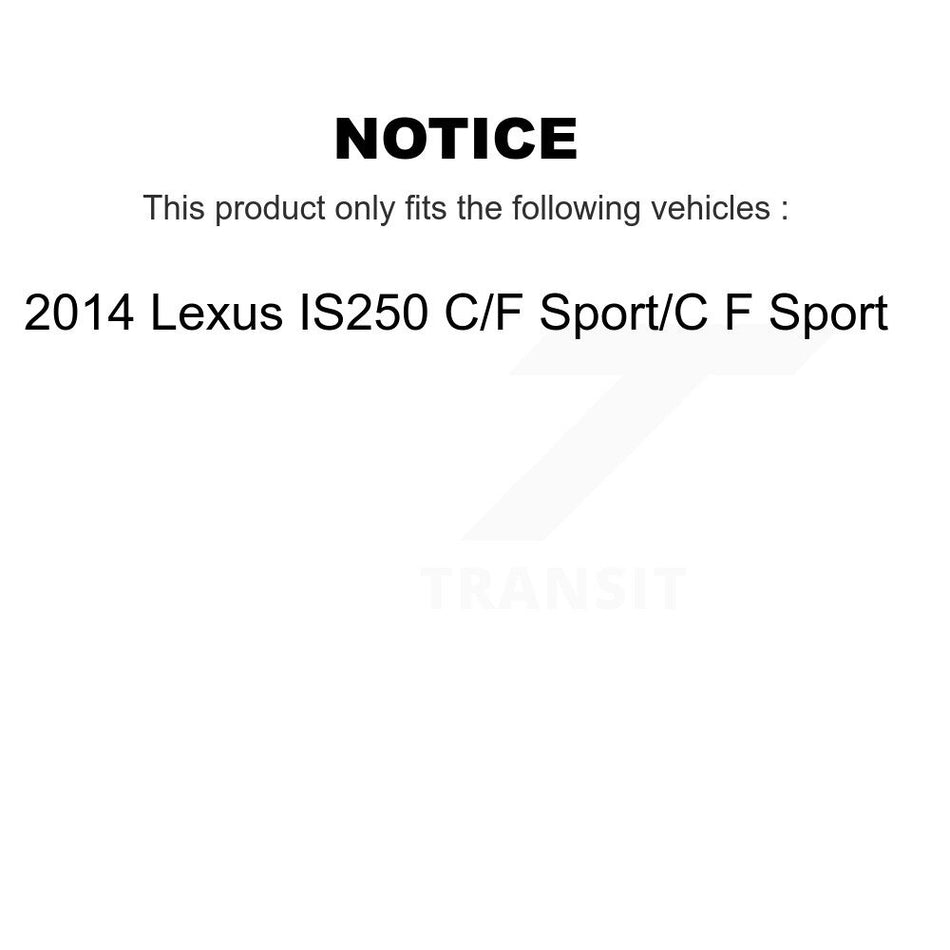 Rear Disc Coated Rotors Ceramic Pads Parking Brake Shoes And Hardware Kit For Lexus IS250 KGT-104284