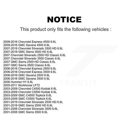 Engine Oil Filter (6 Pack) For GMC Chevrolet Sierra 2500 HD Silverado 3500 Express Savana KLO-100190