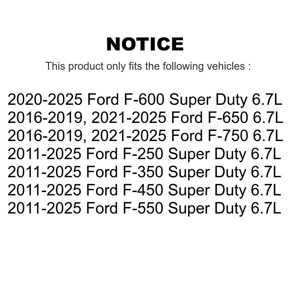 Engine Oil Filter (12 Pack) For Ford F-350 Super Duty F-250 F-450 F-550 F-650 F-750 F-600 KLO-100275