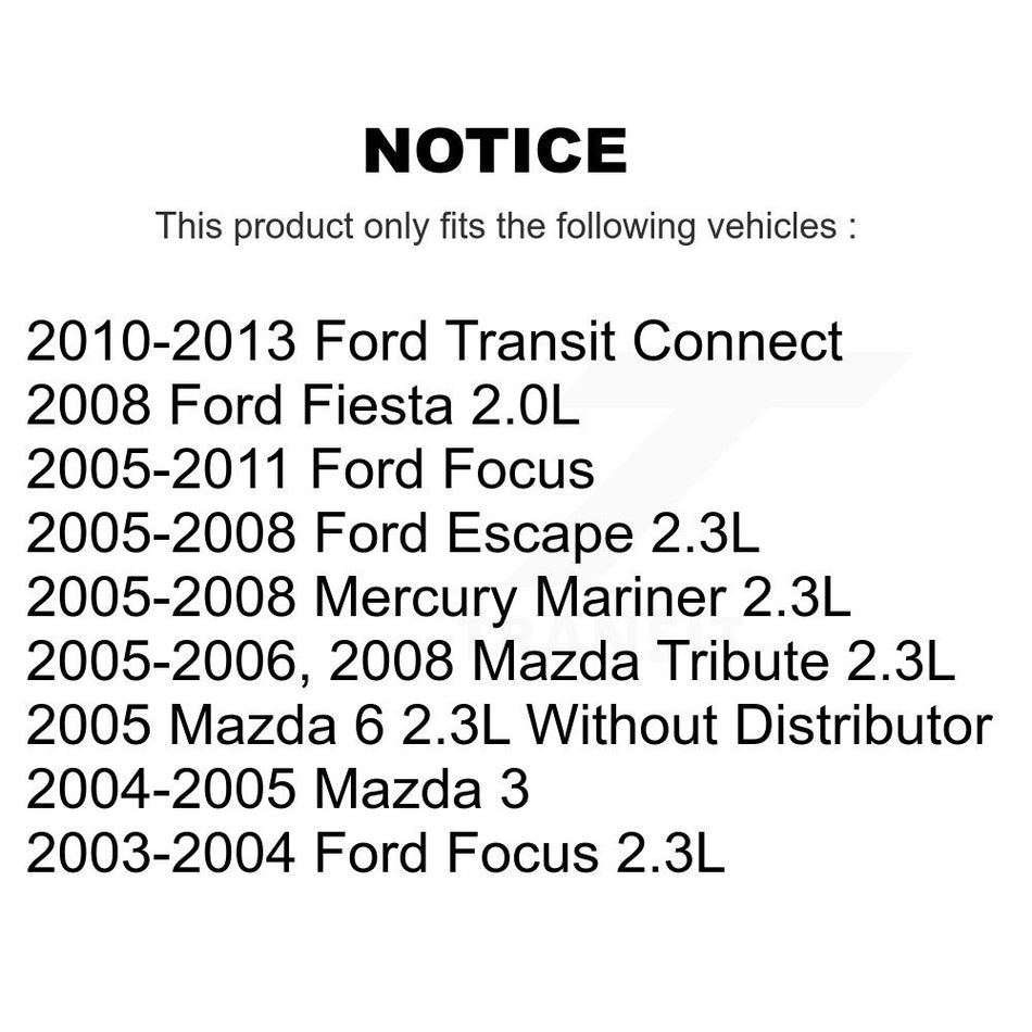 Ignition Coil (2 Pack) For Ford Focus Escape Mazda Transit Connect 3 Tribute 6 Mercury KMP-100034