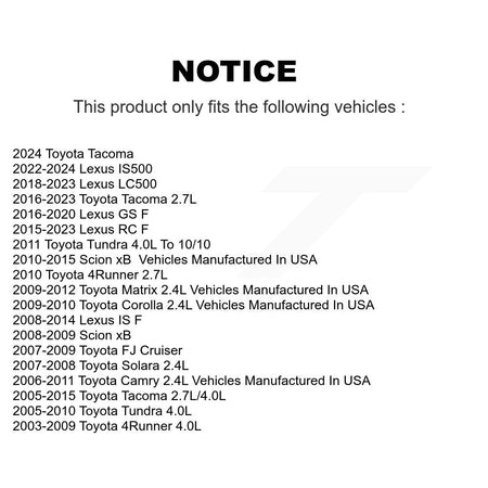 Ignition Coil (3 Pack) For Toyota Tacoma Corolla Camry Matrix Tundra 4Runner FJ Cruiser F KMP-100188
