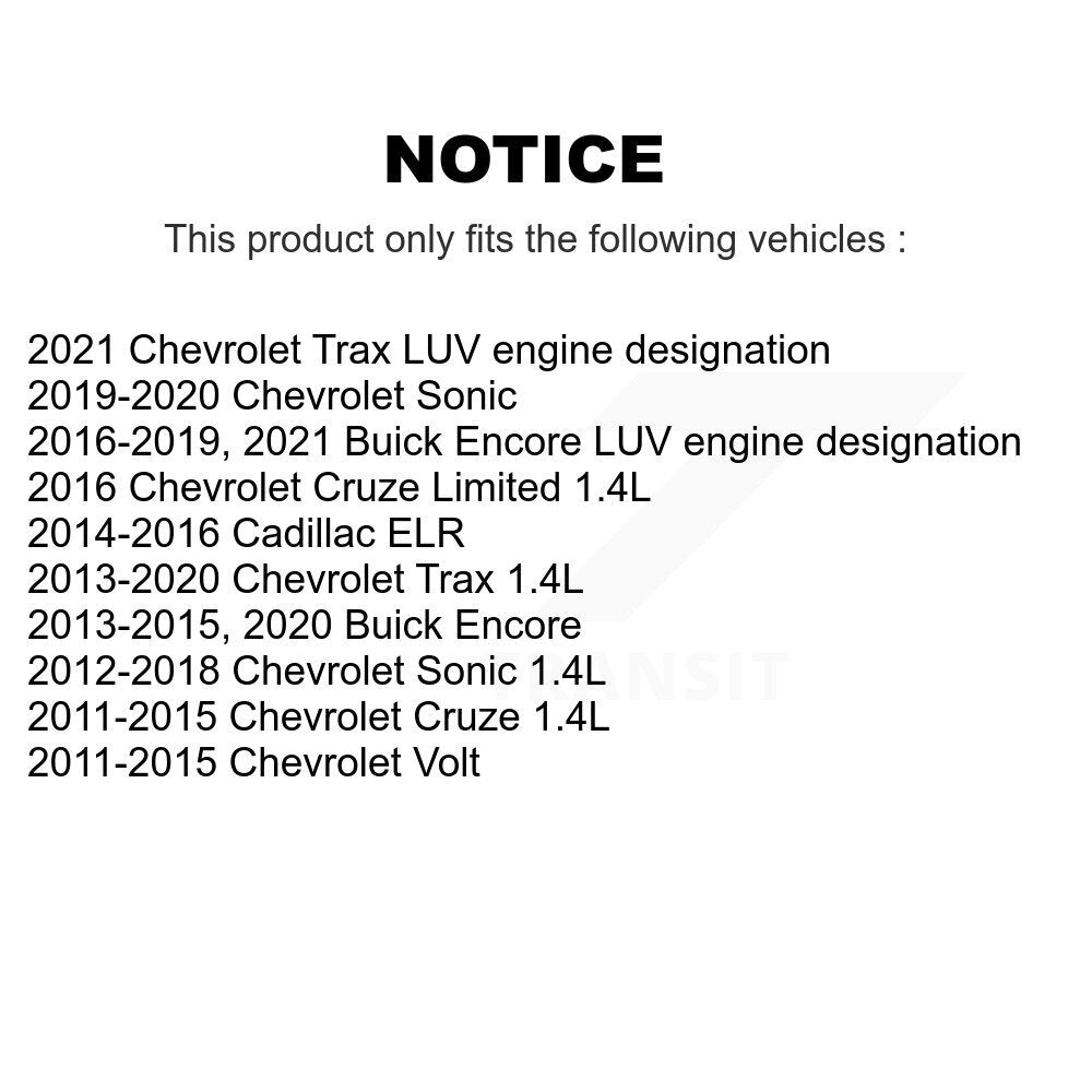 Ignition Coil (4 Pack) For Chevrolet Cruze Buick Encore Trax Sonic Limited Volt Cadillac KMP-100373
