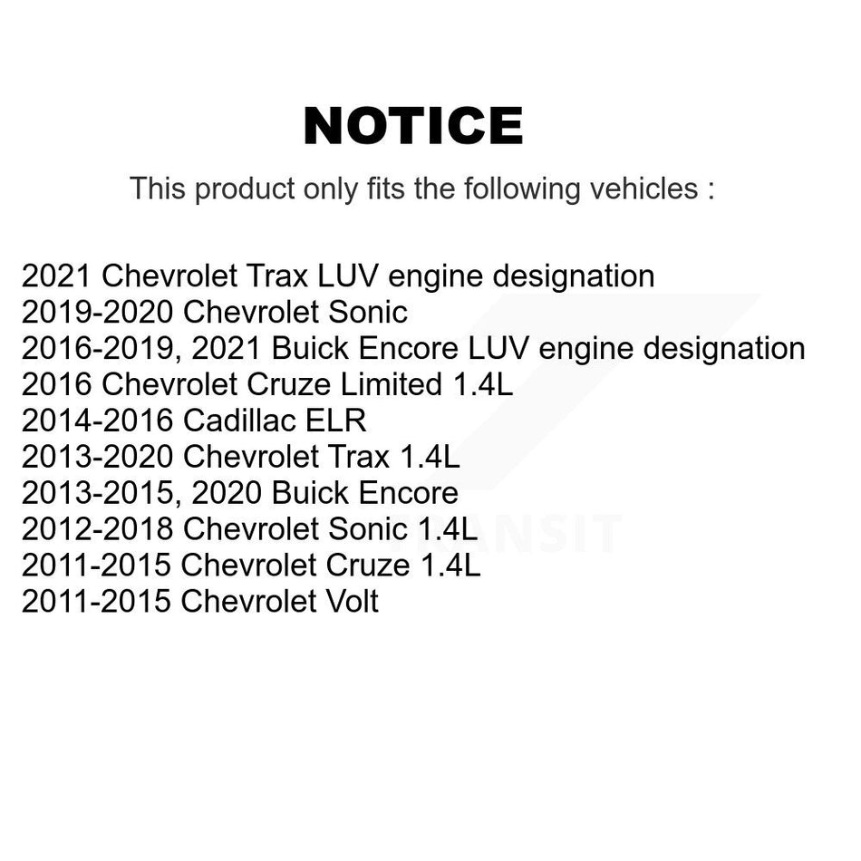 Ignition Coil (4 Pack) For Chevrolet Cruze Buick Encore Trax Sonic Limited Volt Cadillac KMP-100373