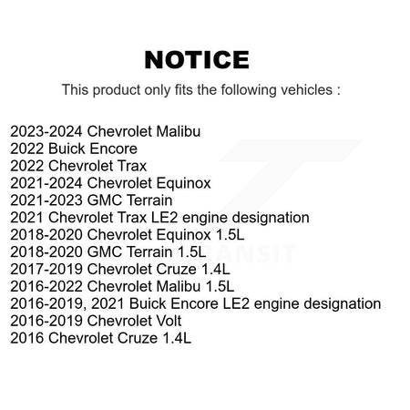 Ignition Coil (4 Pack) For Chevrolet Equinox Cruze GMC Terrain Malibu Buick Encore Volt KMP-100375
