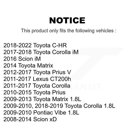 Ignition Coil (4 Pack) For Toyota Corolla Matrix C-HR Pontiac Vibe Prius V iM Lexus Scion KMP-100445