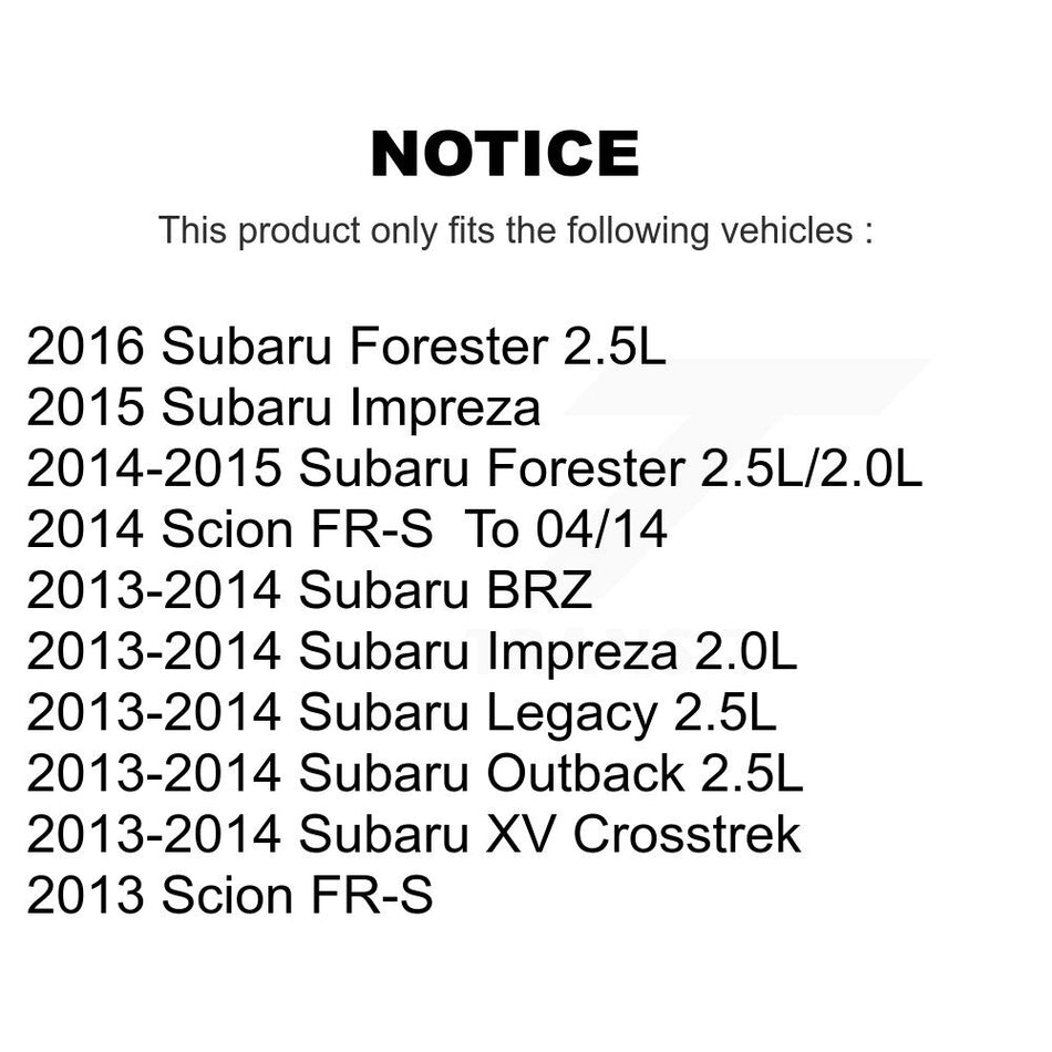 Ignition Coil (4 Pack) For Subaru Forester Impreza XV Crosstrek Outback Legacy Scion FR-S KMP-100542