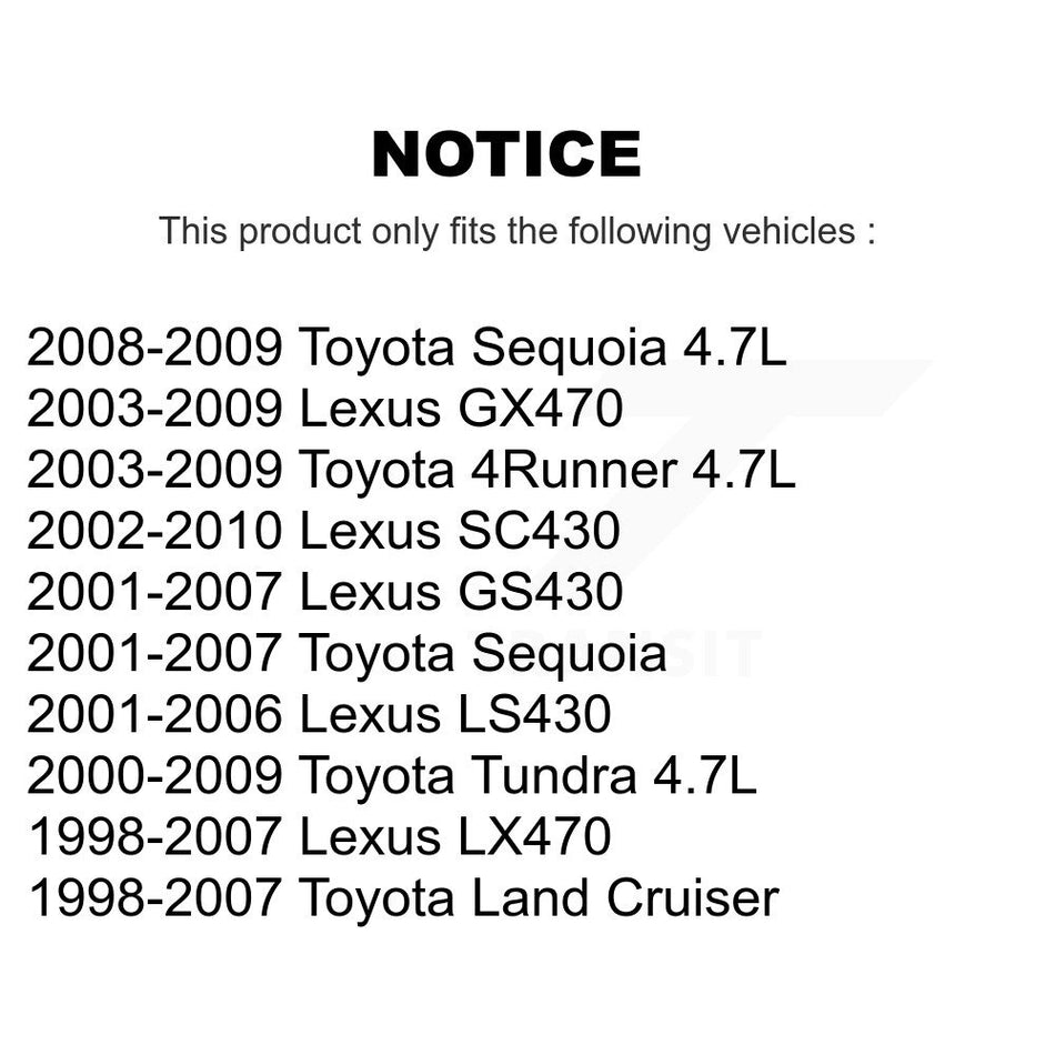 Ignition Coil (8 Pack) For Toyota Tundra 4Runner Lexus Sequoia SC430 GX470 LS430 LX470 KMP-101097
