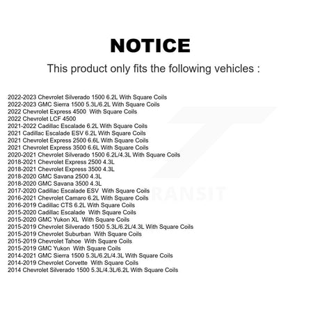 Ignition Coil (8 Pack) For Chevrolet GMC Silverado 1500 Sierra Cadillac Tahoe Camaro 2500 KMP-101133