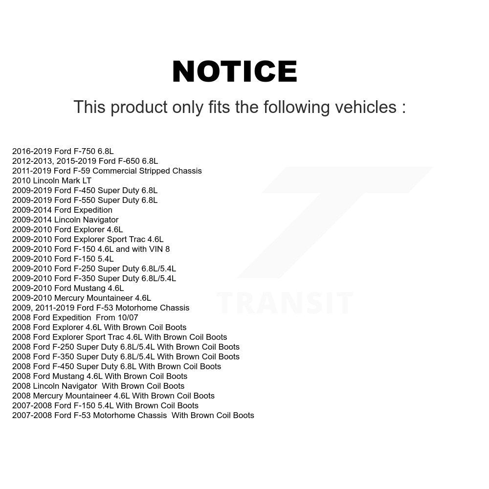 Ignition Coil (8 Pack) For Ford F-150 F-350 Super Duty F-250 Mustang Expedition Explorer KMP-101200