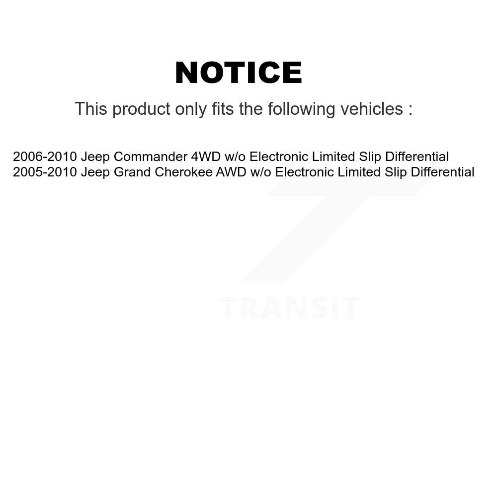 Front Left CV Axle Drive Shaft And Hub Bearing Kit For Jeep Grand Cherokee Commander KN7-100007