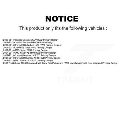 Front Left CV Axle Shaft Bearing Kit For Chevrolet GMC Sierra 1500 Silverado Avalanche XL KN7-100045