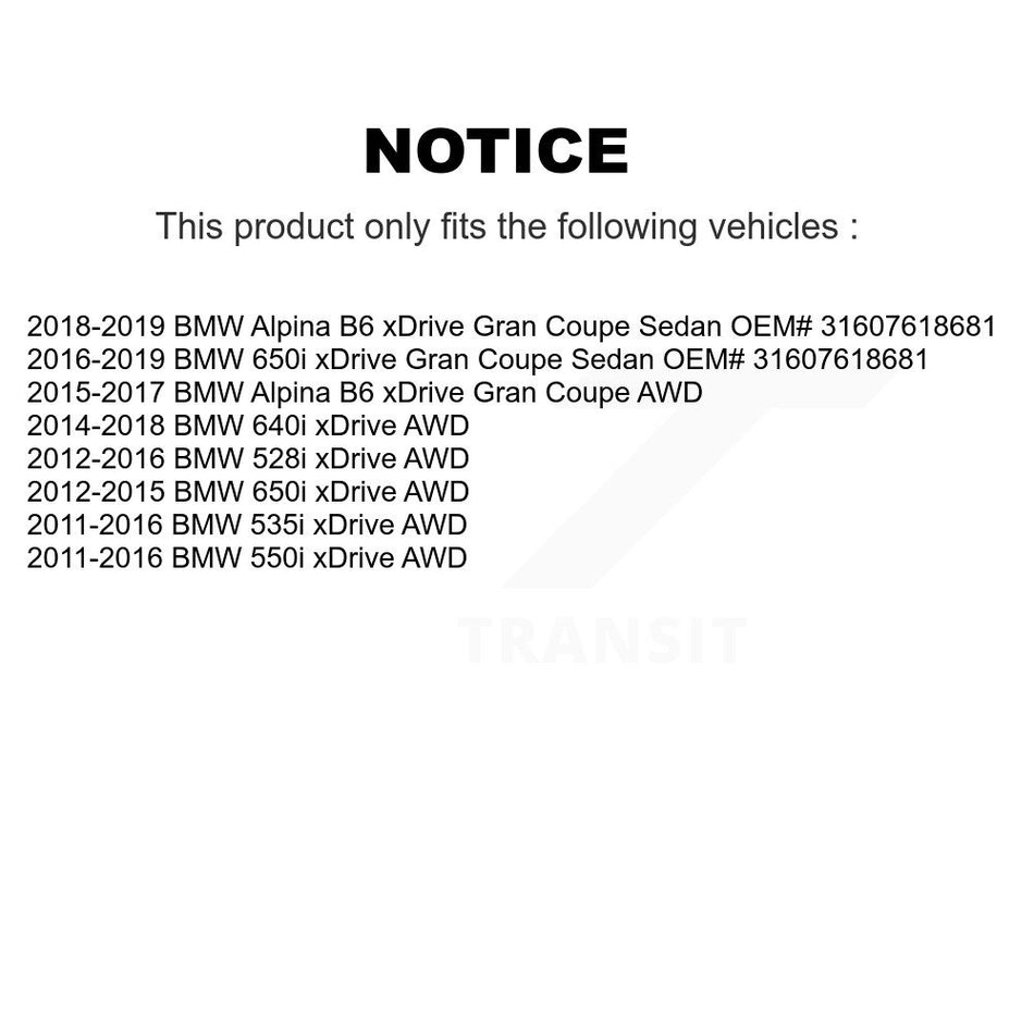 Front Left CV Axle Shaft Bearing Kit For BMW 535i xDrive 528i 550i 650i Gran Coupe Alpina KN7-100139