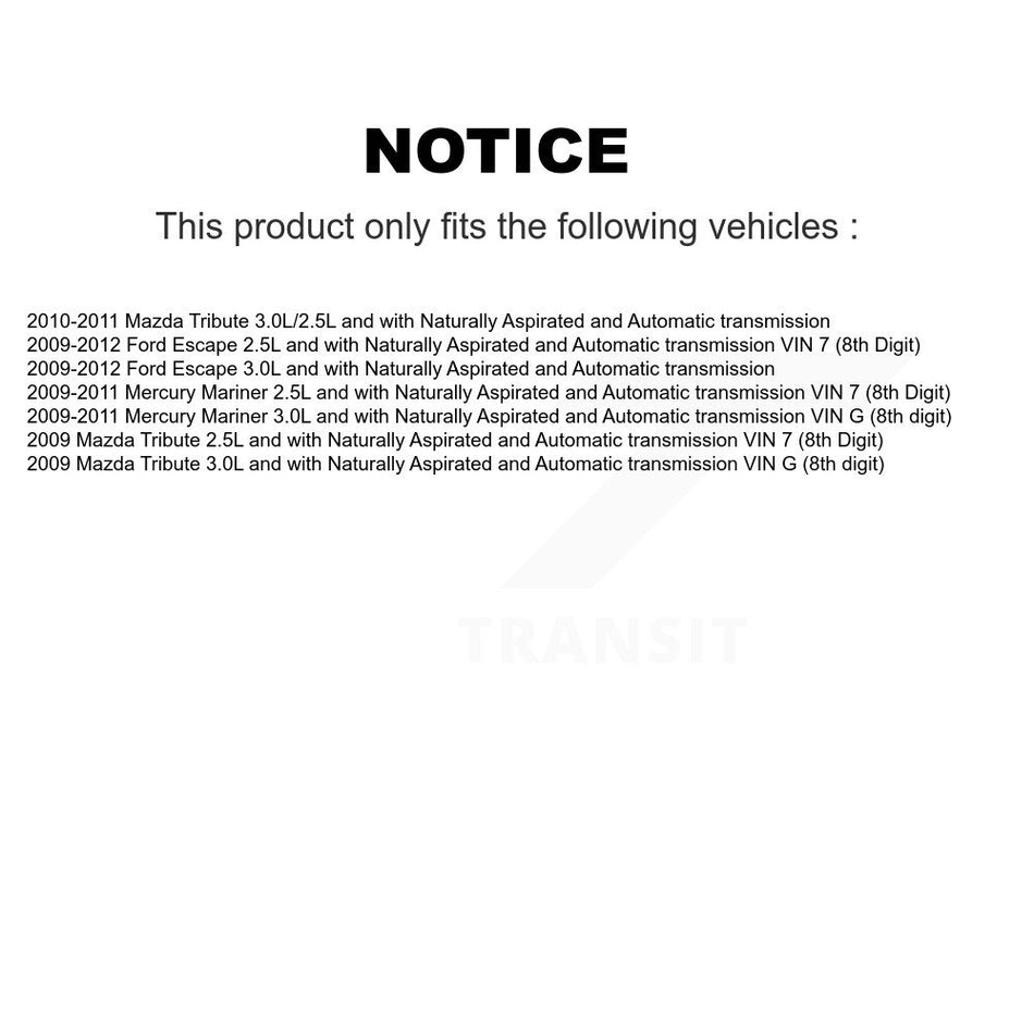 Front Left CV Axle Drive And Bearing Kit For Ford Escape Mazda Tribute Mercury Mariner KN7-100167
