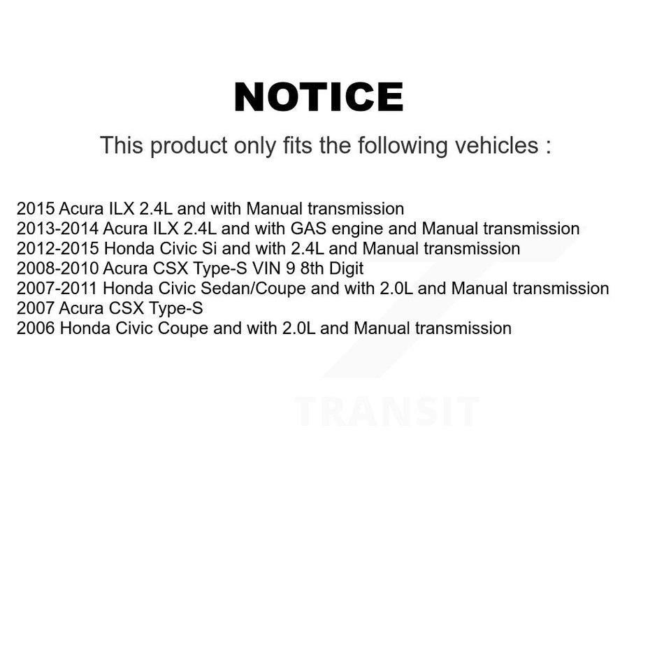 Front Left CV Axle Drive Shaft And Wheel Bearing Kit For Honda Civic Accord Acura CSX ILX KN7-100181