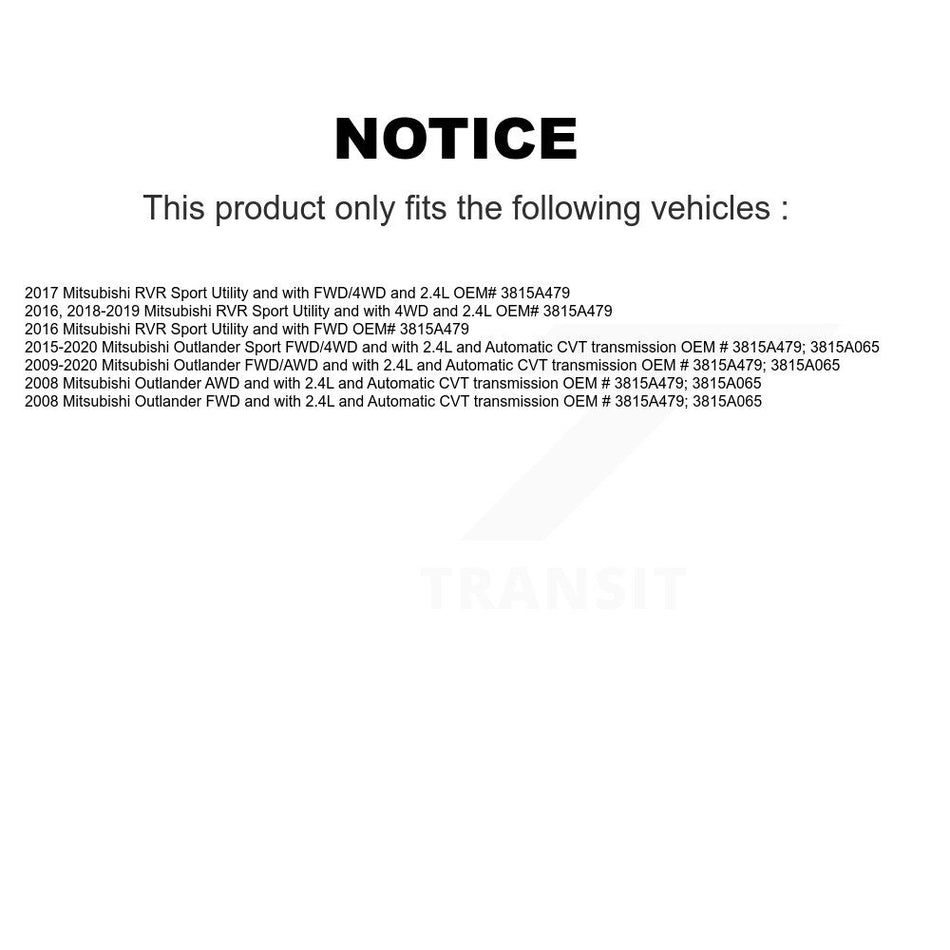 Front Left CV Axle Drive Shaft And Wheel Bearing Kit For Mitsubishi Outlander RVR Sport KN7-100204