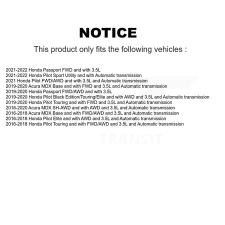 Front Left CV Axle Drive Shaft And Wheel Bearing Kit For Honda Pilot Acura MDX Passport KN7-100210