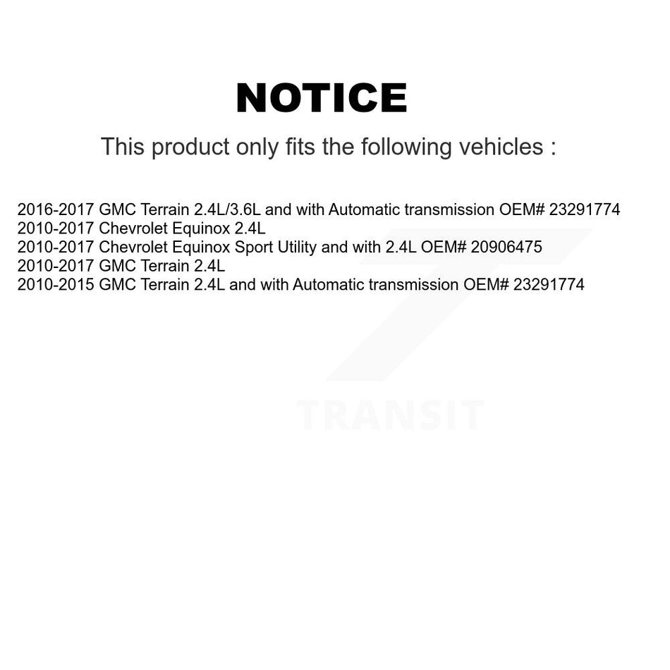 Front Right CV Axle Drive Shaft And Hub Bearing Kit For Chevrolet Equinox GMC Terrain KN7-100237
