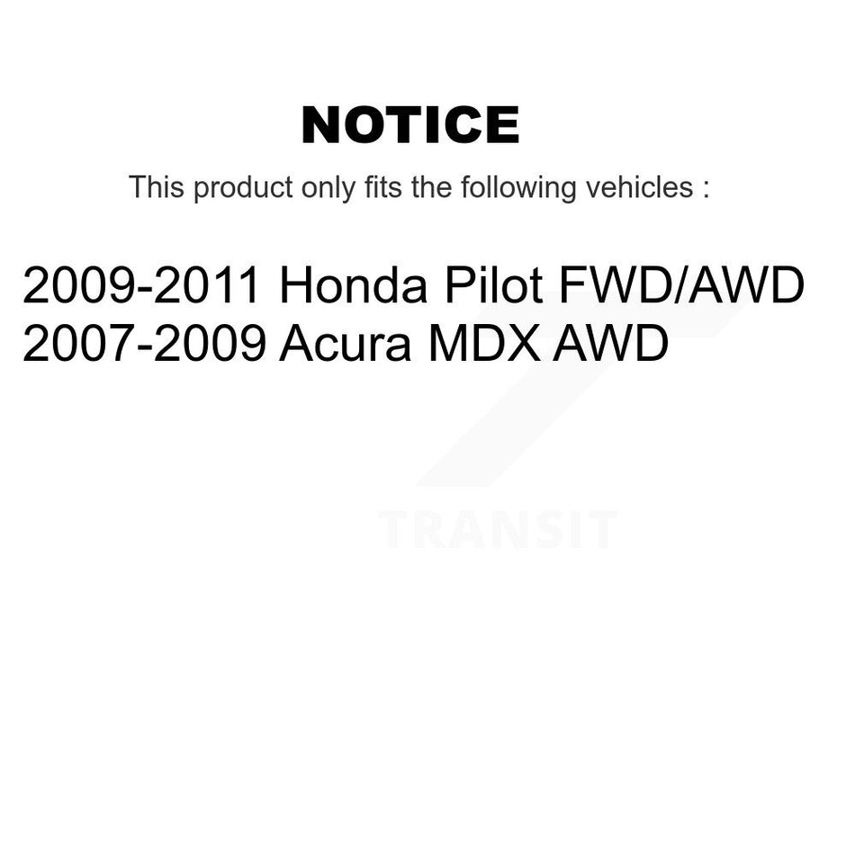 Front Right CV Axle Drive Shaft And Hub Bearing Assembly Kit For Acura MDX Honda Pilot KN7-100279