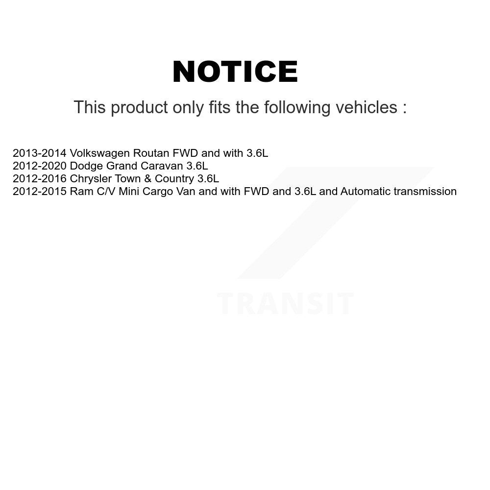 Front Right CV Axle Shaft Bearing Kit For Dodge Grand Caravan Chrysler Town & Country Ram KN7-100287