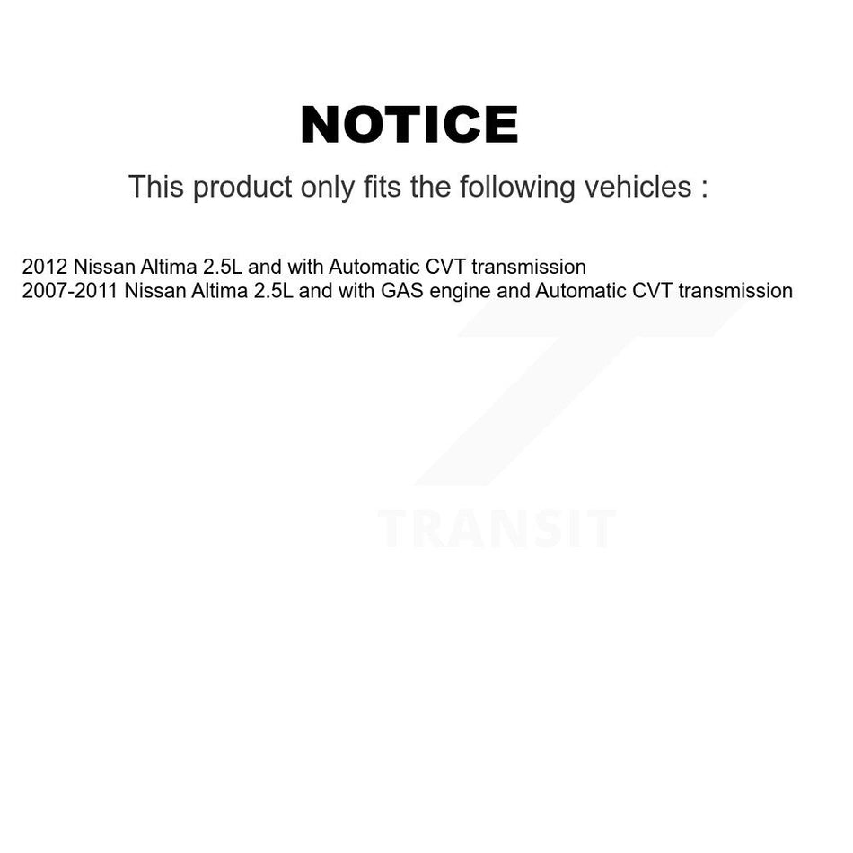 Front Right CV Axle Drive Shaft And Complete Hub Bearing Assembly Kit For Nissan Altima KN7-100345