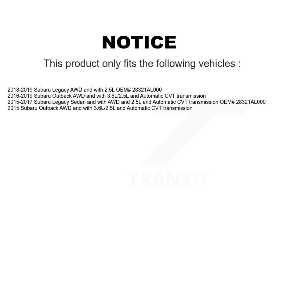 Front Right CV Axle Drive Shaft And Hub Bearing Assembly Kit For Subaru Outback Legacy KN7-100351