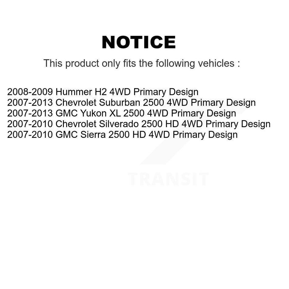 Front CV Axle Shaft Bearing Kit For Chevrolet GMC Sierra 2500 HD Silverado Suburban Yukon KN7-100393