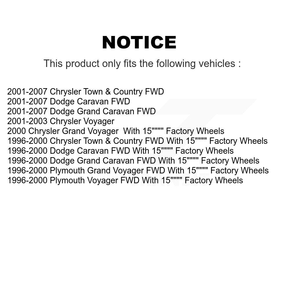 Front CV Axle Shaft Bearing Kit For Dodge Grand Caravan Chrysler Town & Country Plymouth KN7-100425