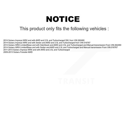 Front CV Axle Drive Shaft And Hub Bearing Assembly Kit For Subaru Forester Impreza WRX KN7-100463