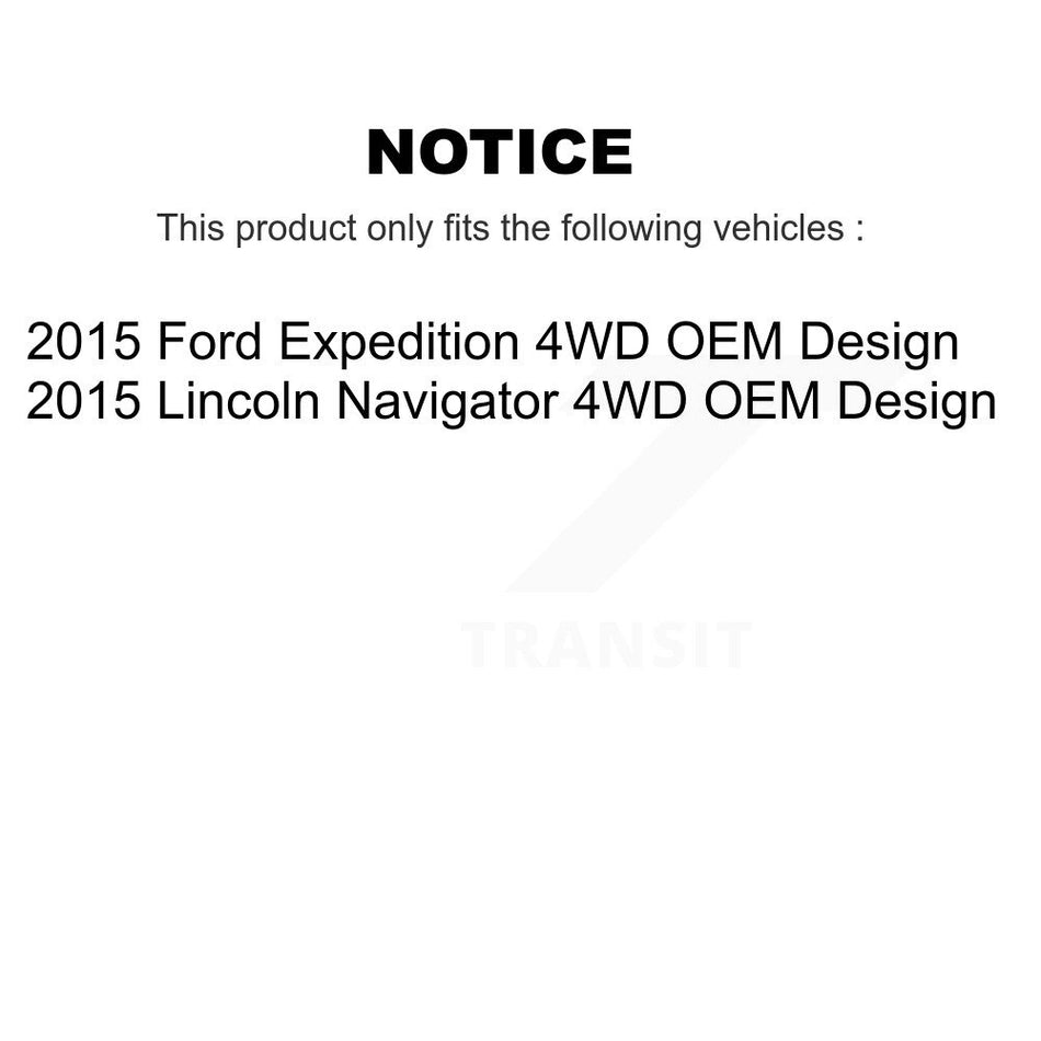 Front CV Axle Drive Shaft And Bearing Kit For 2015 Ford Expedition Lincoln Navigator 4WD KN7-100468