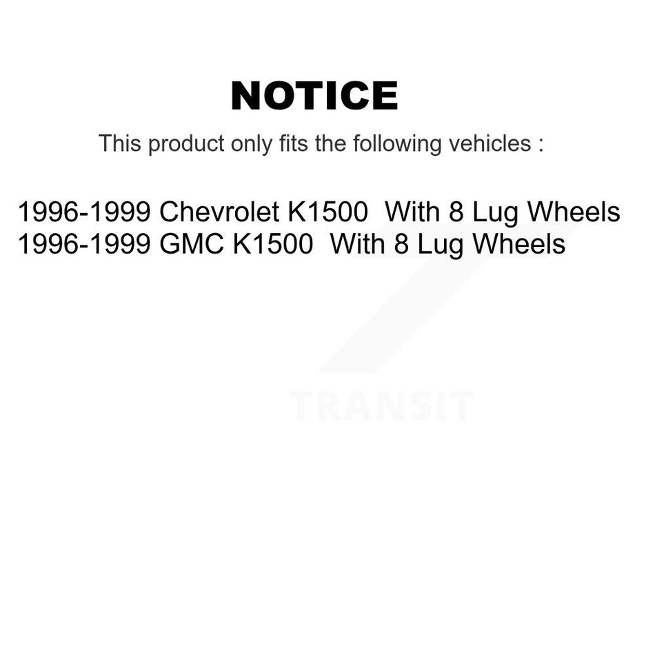 Front CV Axle Shaft And Bearing Kit For 1996-1999 K1500 Chevrolet GMC With 8 Lug Wheels KN7-100480
