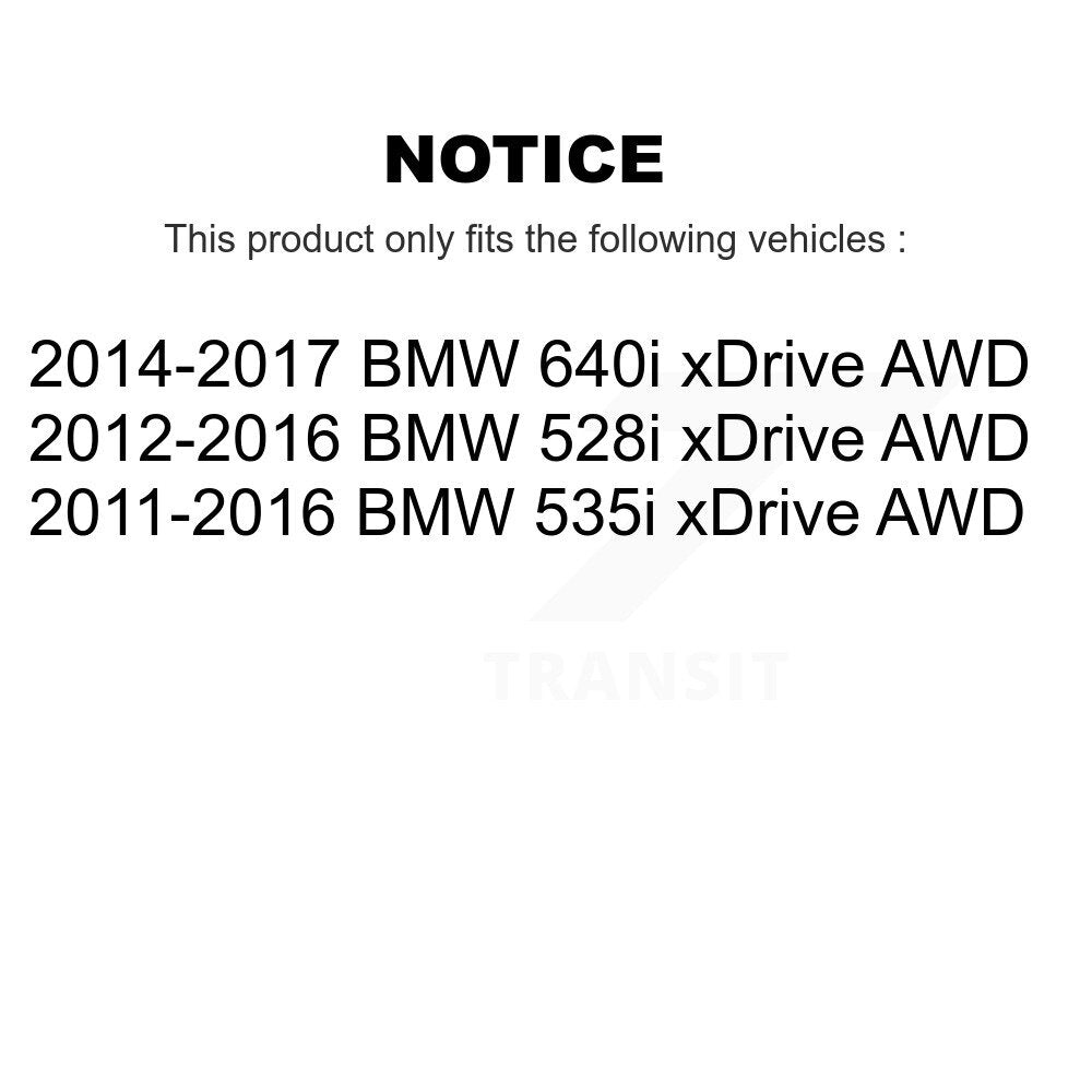 Front CV Axle Drive Shaft And Hub Bearing Assembly Kit For BMW 535i xDrive 528i 640i AWD KN7-100488