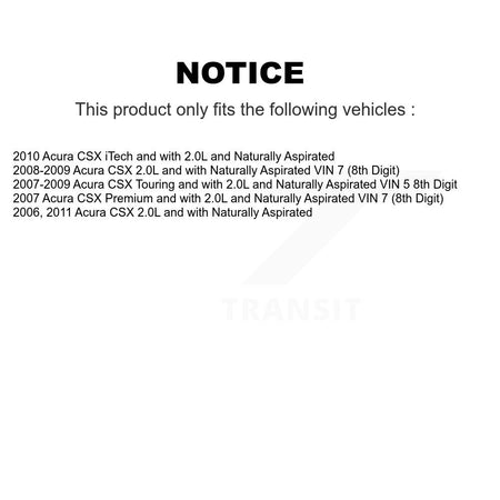 Front Right CV Axle Drive Shaft Complete Assembly And Wheel Bearing Kit For Acura CSX KN7-100600
