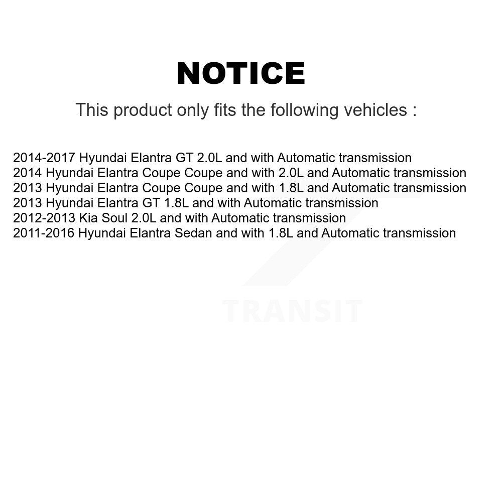 Front Right CV Axle Drive Shaft And Bearing Kit For Hyundai Elantra GT Kia Soul Coupe KN7-100621