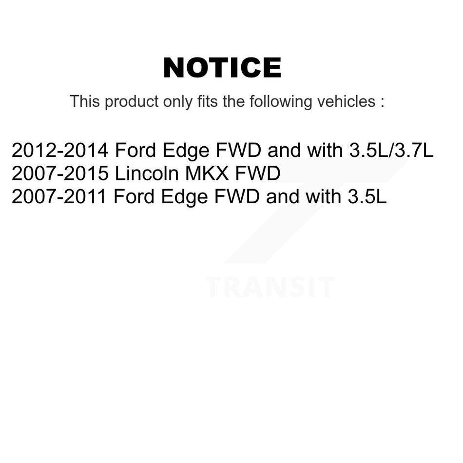 Front Right CV Axle Drive Shaft Assembly And Wheel Bearing Kit For Ford Edge Lincoln MKX KN7-100649