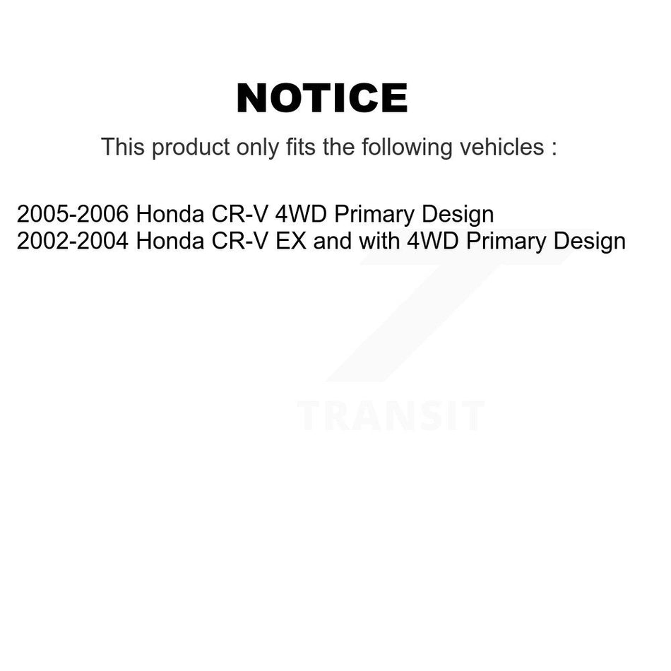 Rear Left CV Axle Drive Shaft Assembly And Bearing Kit For Honda CR-V Primary Design KN7-100686