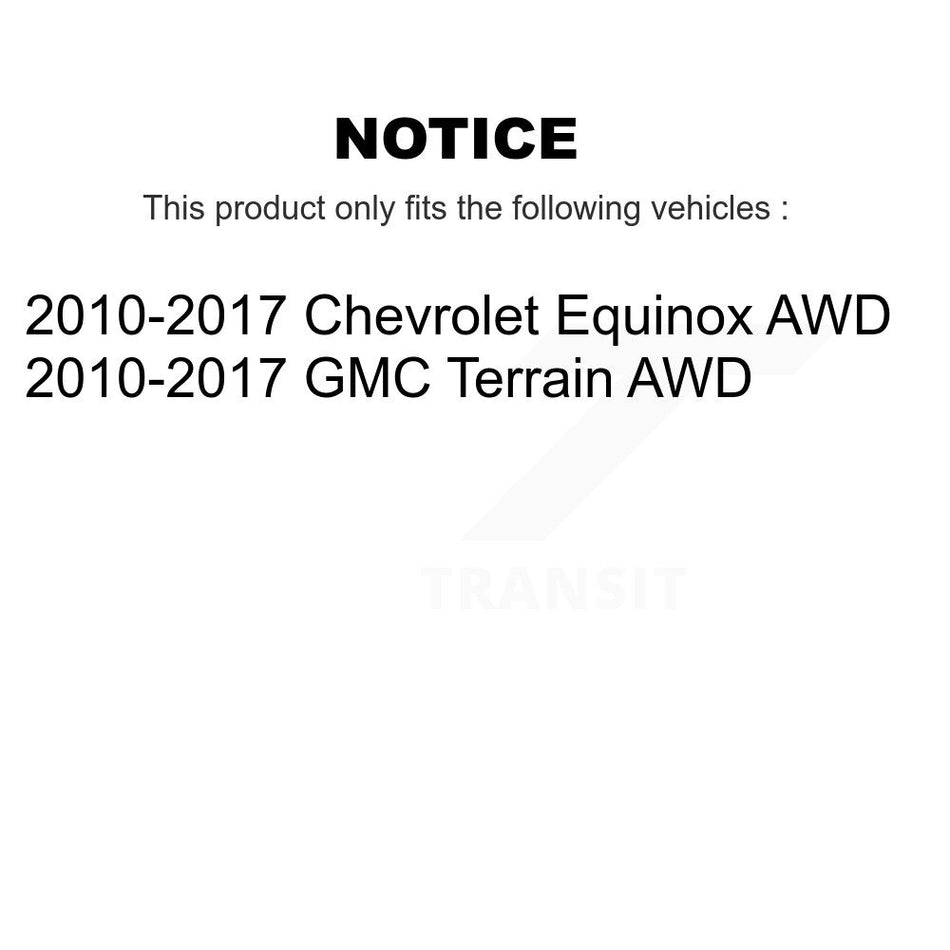 Rear Left CV Axle Shaft And Bearing Kit For 2010-2017 Chevrolet Equinox GMC Terrain AWD KN7-100694