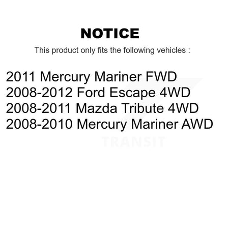 Rear Right CV Axle Drive And Bearing Kit For Ford Escape Mazda Tribute Mercury Mariner KN7-100724